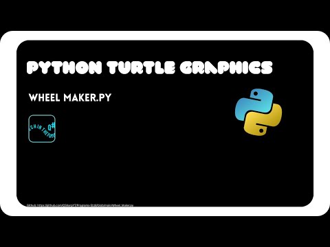 Python Turtle Graphics Making For Loop Wheels