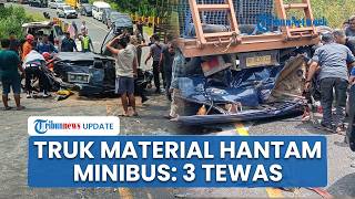 Penampakan Minibus Gepeng Dihantam Truk Material di Simalungun Sumatera Utara, 3 Korban Tewas