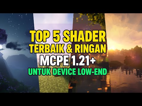 Top 5 Rekomendasi Shader Terbaik & Ringan Mcpe 1.21| Device Low-End