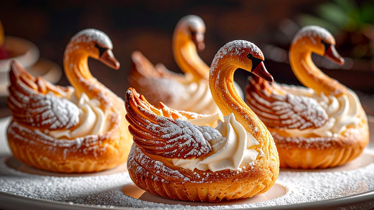 Schwanen-Windbeutel Dessert by Dessertliebe — recipe photo