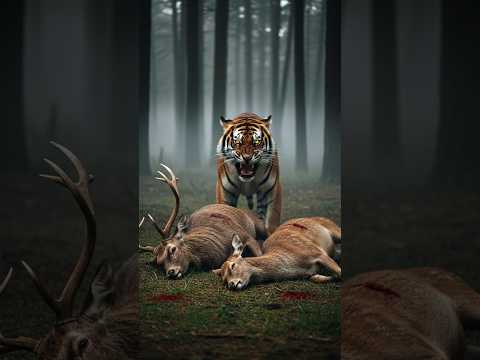 Angry Tiger vs All Animals 🐅 | Deer, Bear, Panda, Zebra, Giraffe Horror Story