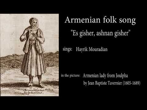 Hayrik Mouradian - Es gisher, ashnan gisher (Armenian folk song) ENG