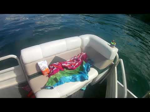 Patrick jumps off the Boat