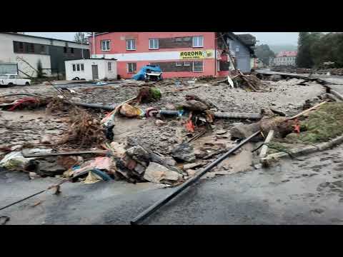 Povodně Jeseník  - Floods in Jeseník, Czech Republic, Central Europe  14.9 - 16.9.2024