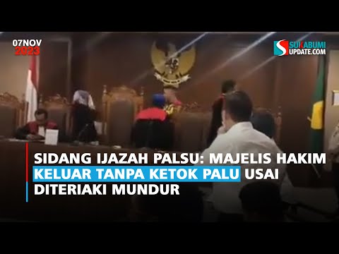 Sidang Ijazah Palsu: Majelis Hakim Keluar Tanpa Ketok Palu Usai Diteriaki Mundur