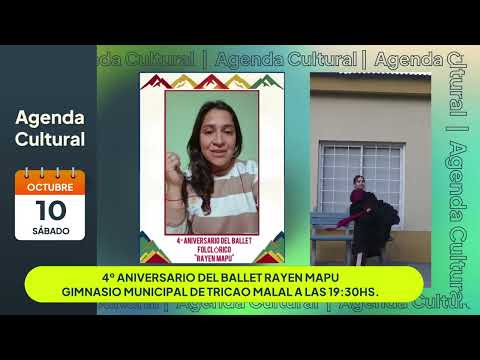 #agendacultural 4to aniversario del “Ballet Rayen Mapu” en Tricao Malal