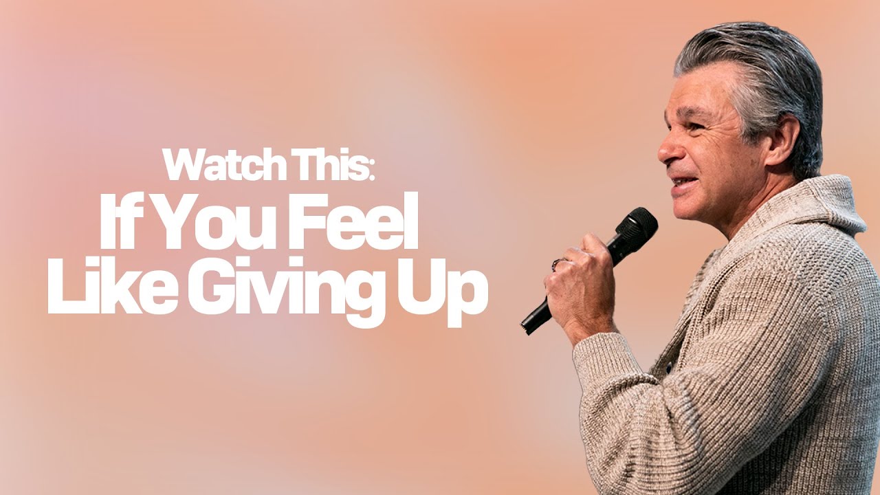 If You Feel Like Giving Up | Jentezen Franklin