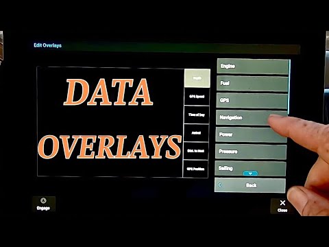 Garmin GPSMap 1243xsv Overlays - How to Adjust Data Overlays