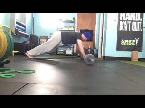 TonyGentilcore.com - Band Resisted Standing Barbell Rollout