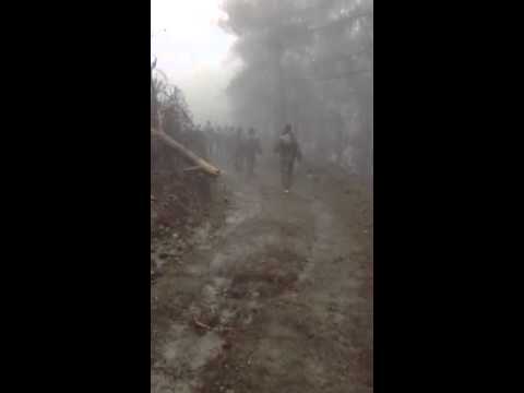 انطلاق مقاتلي كتيبة المصطفى للإغارة على نقاط قوات النظام في قمة ال 45 في ريف اللاذقية