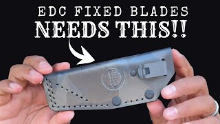 You’re Carrying Your EDC Fixed Blade WRONG… Fix It with THIS! | OakCityLeatherSupply