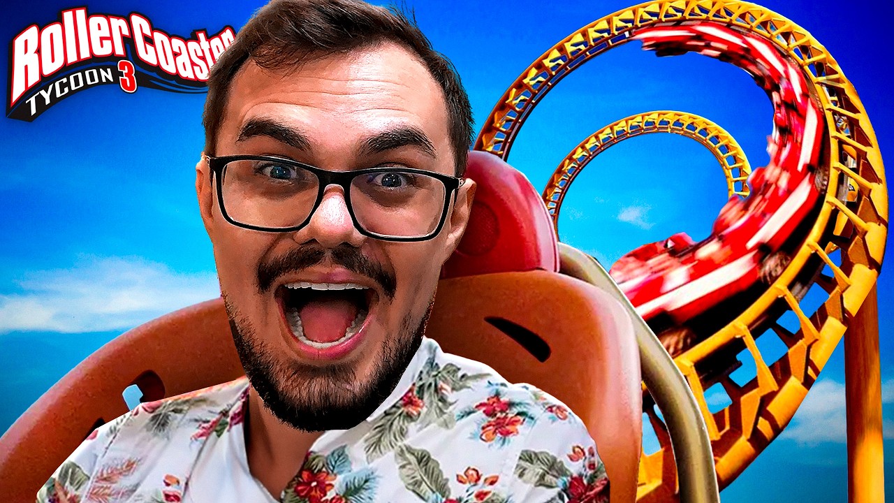 O MELHOR JOGO DE PARQUE DA MINHA INFANCIA - ROLLER COASTER TYCOON 3