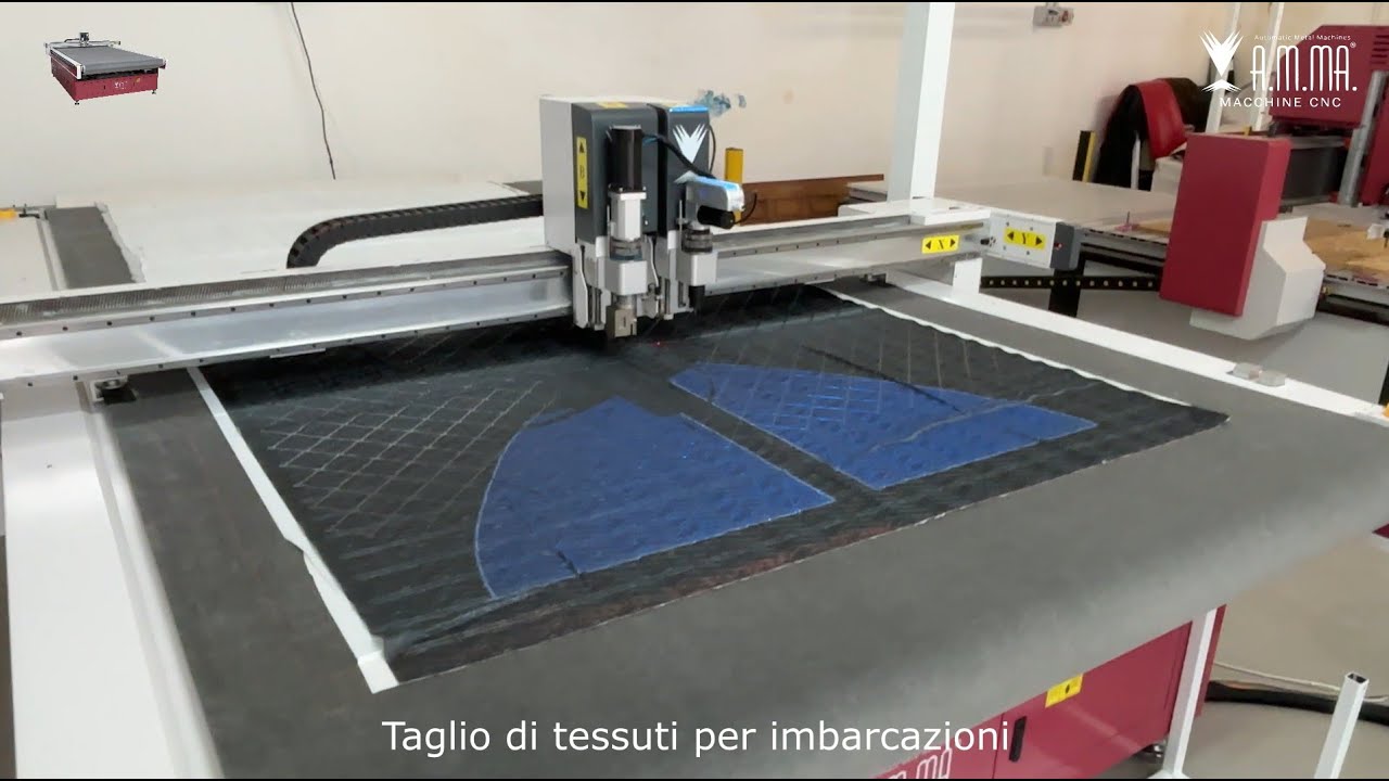 Taglio tessuti per imbarcazioni con Tang It Evo AMMA