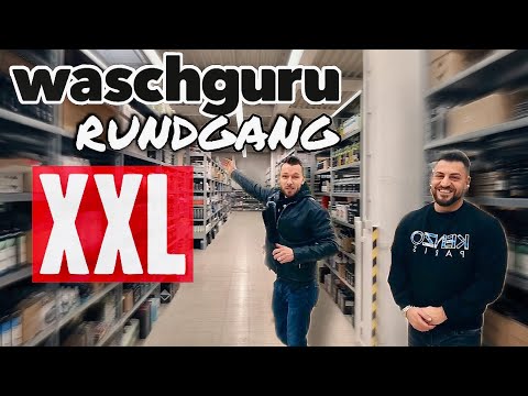 Waschguru-Rundgang XXL |Größter Autopflege-Shop hinter den Kulissen| Lager-Shop-Lackiererei-Autohaus