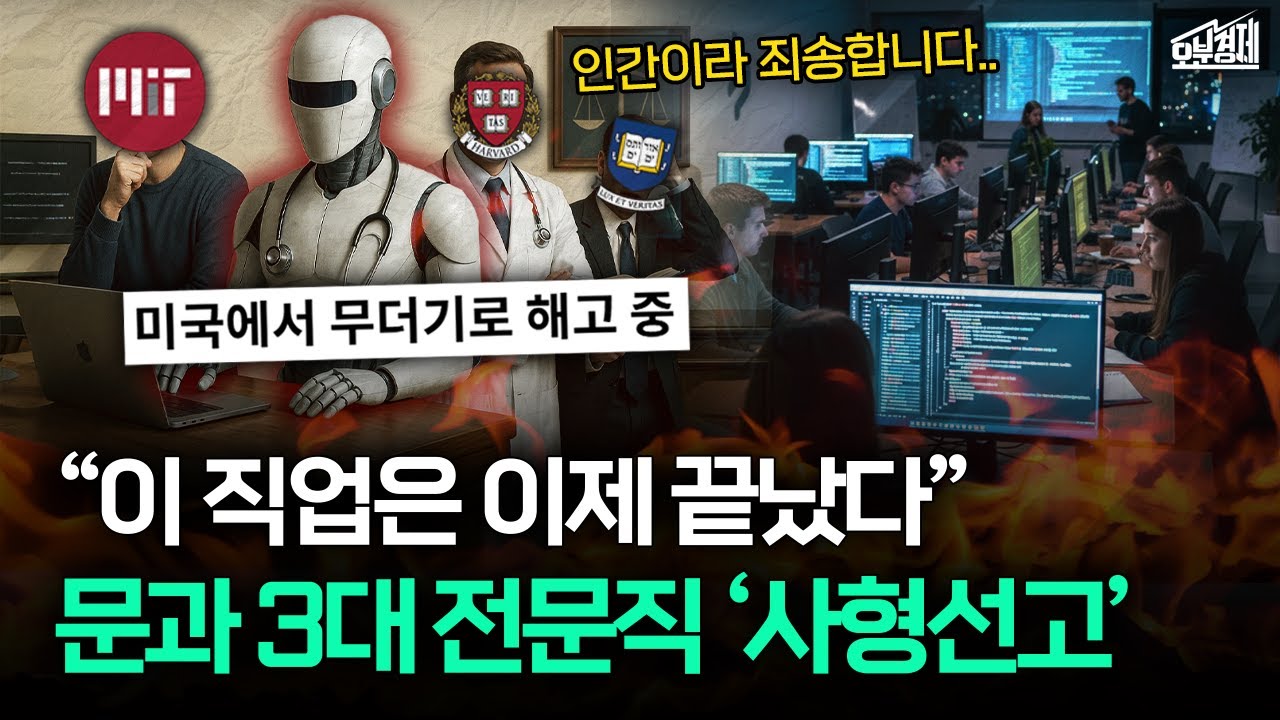 '5년 뒤' 다가올 충격적인 미래, AI 시대 멸종하는 직업들  I 오분경제