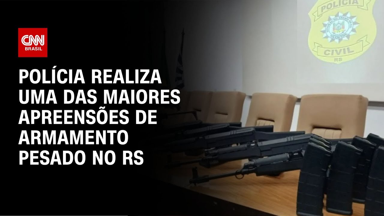 Polícia realiza uma das maiores apreensões de armamento pesado no RS | LIVE CNN