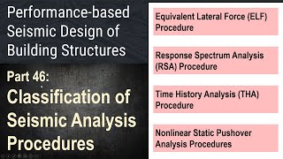 46 - Classification of Seismic Analysis Procedures