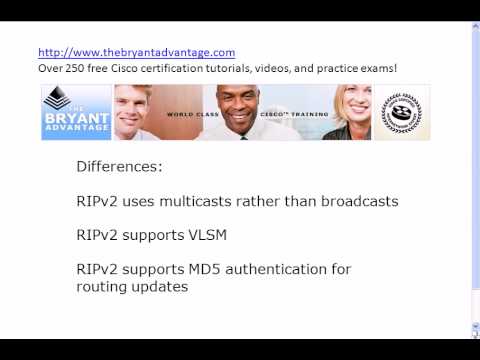 CCNA CCENT Tutorial:  Comparing RIP Versions 1 and 2