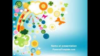 Rainbow Splash PowerPoint Template by PoweredTemplate.com