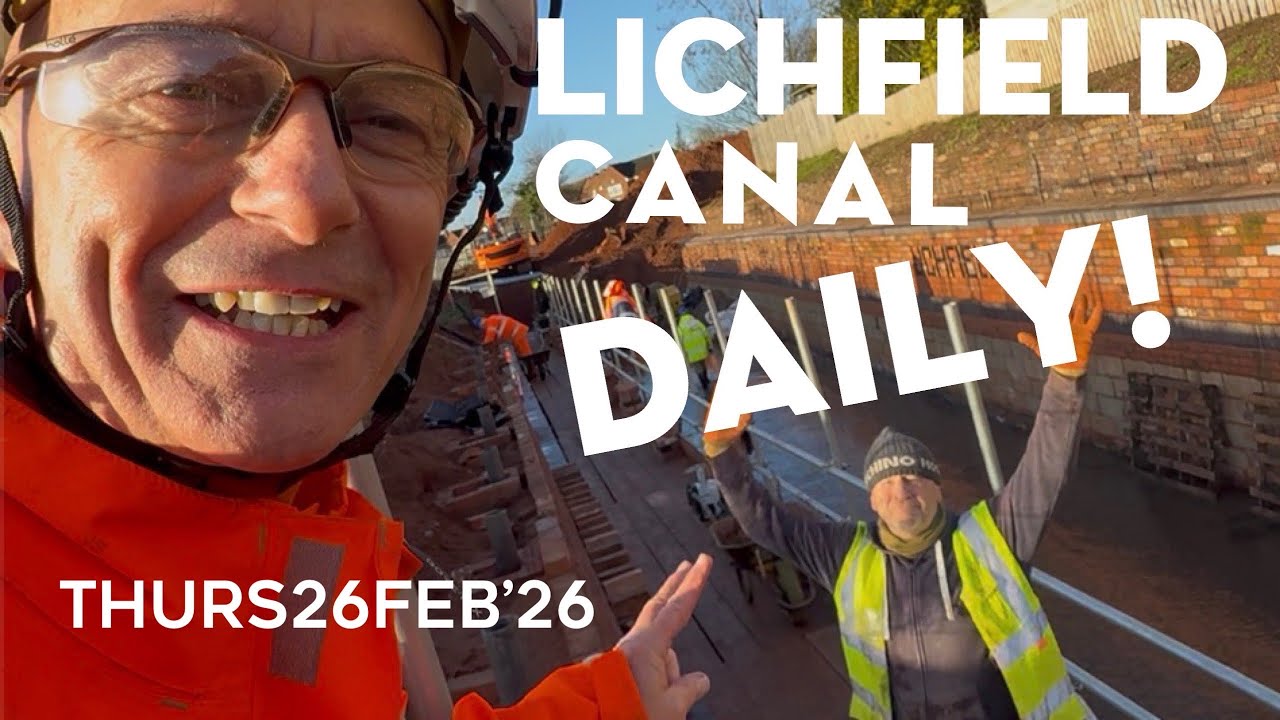 NarrowboatNige Daily 26feb’26 - Be Kind they’re hard working Volunteers @LHCRT #canal #restoration 