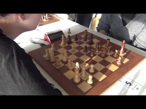 WGM Rogule Laura -  GM Van Wely Loek, Tal Memorial, Rapid chess, Part I