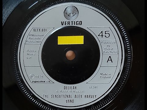 The Sensational Alex Harvey Band 'Delilah'  1975 45 rpm
