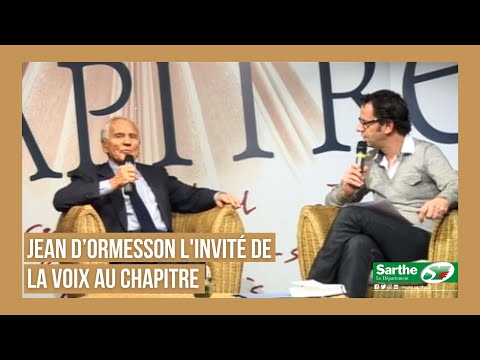 Jean d'Ormesson, l'invité de la Voix au Chapitre