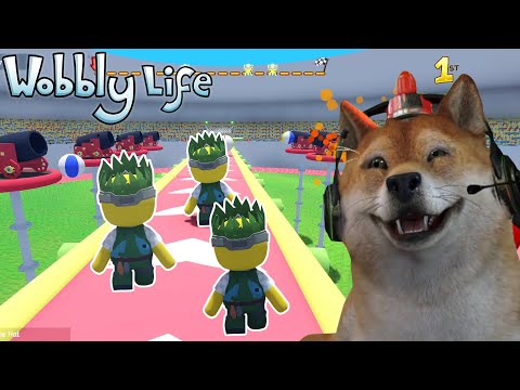 TRIO KOCAK LOMBA LARI PARKOUR! - Wobbly Life Indonesia