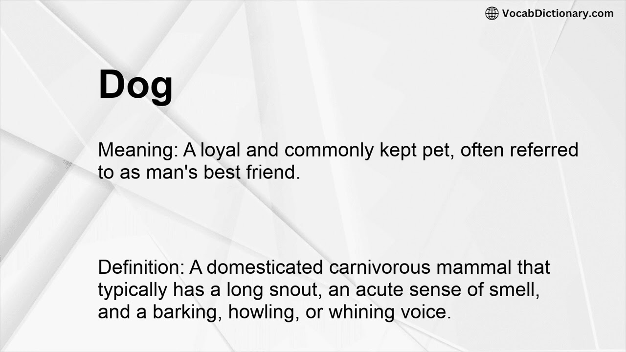 Dog Meaning