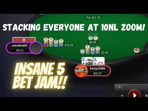 Quarantine Grind Episode 10 - 10nl Zoom Session Highlights! I Get 5 Bet Jammed on by WHAT!?