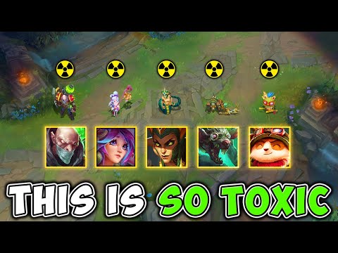 WE PLAYED THE TOXIC POISON COMP AND MADE THE ENEMIES QUIT THE GAME!