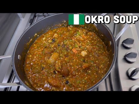 HOW TO MAKE OKRA SOUP || NIGERIAN OKRO SOUP || OKRO SOUP || BEE'SKITCHEN