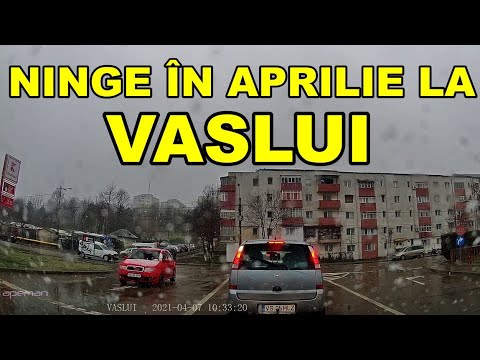 Ninge la VASLUI zapada in aprilie 2021