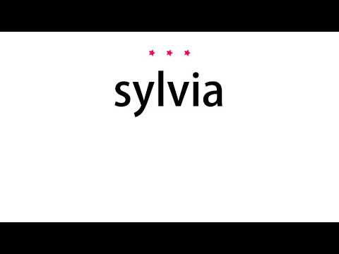 How to pronounce sylvia - Vocab Today