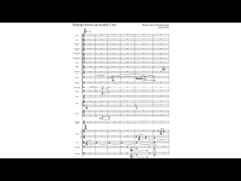 Bernd Alois Zimmermann - Trumpet Concerto "Nobody knows de trouble I see"