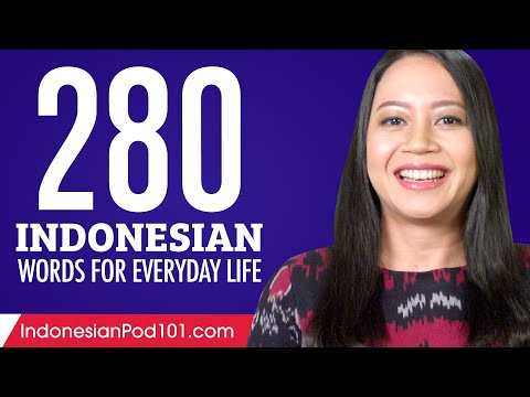 280 Indonesian Words for Everyday Life - Basic Vocabulary #14