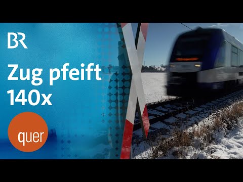 Zug pfeift 140 Mal täglich: Wie Ebenhofen am Bahn-Lärm verzweifelt | quer vom BR