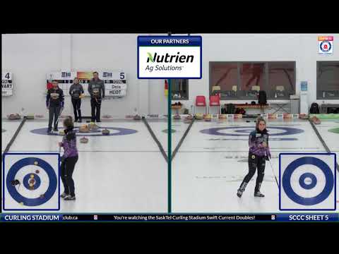 Just/Deis vs. Barber/Heidt - Draw 3 - SaskTel Curling Stadium Swift Current DOUBLES