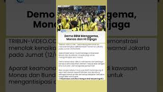 Situasi Monas dan Bundaran HI Jelang Demo BBM, Aparat Siaga dan Massa Bersiap Turun