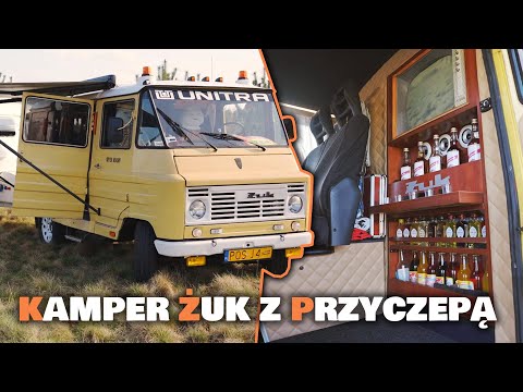 Polski ŻUK przerobiony na kampera + PRZYCZEPA! VANTOUR Retro zestaw. #camper #prl #vanlife #diy