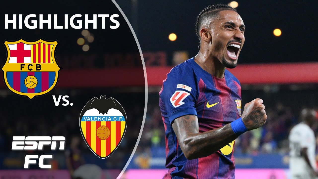 Second-Half DOMINANCE 😤 Barcelona vs. Valencia | LALIGA Highlights | ESPN FC