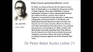Dr. Peter Beter Audio Letter 21: National Security; Pre War; End of Era - February 27, 1977