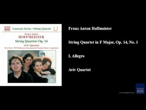 Franz Anton Hoffmeister, String Quartet in F Major, Op. 14, No. 1, I. Allegro