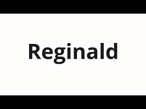 How to pronounce Reginald