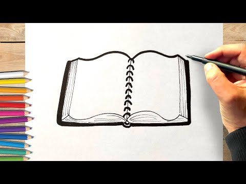 Comment dessiner un cahier ouvert dessin cahier facile à dessiner