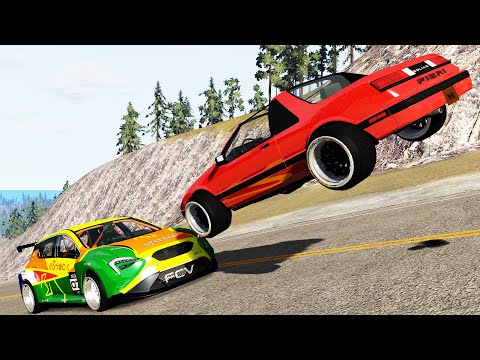 BeamNG DRIVE  - Traffic Crashes #4