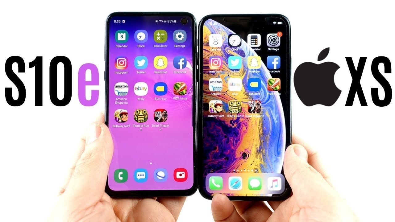 Galaxy S10e vs iPhone XS Speed Test!