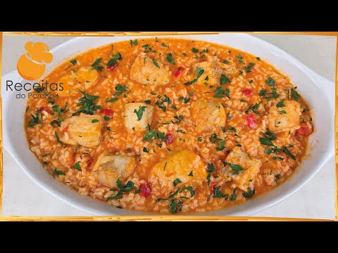 ARROZ DE TAMBORIL (fácil de fazer e é de comer e chorar por mais) |🍎Receitas do Paraíso