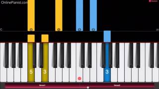 Silent Night (Stille Nacht, heilige Nacht) - EASY Piano Tutorial