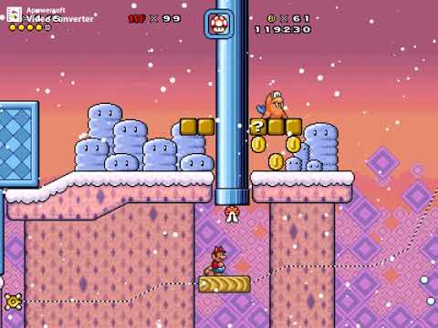 Super Mario Bros. X2 (SMBX2 Beta 4) Custom Level - Snowball Valley
